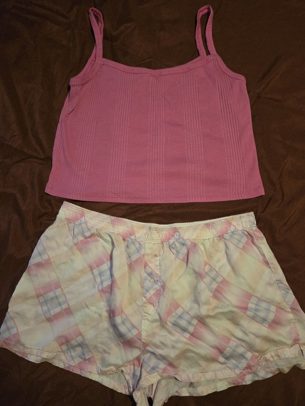 BOGO 50% OFF PINK Victoria's Secret, Pink Tank Top & Tie-Dye Shorts